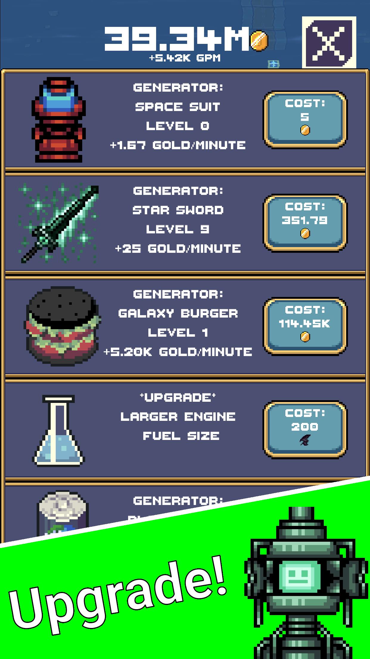 Idle Space Force:Retro Clicker Screenshot 14