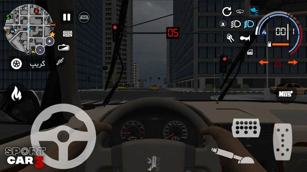 Sport car 3: Taxi & Police Screenshot 4