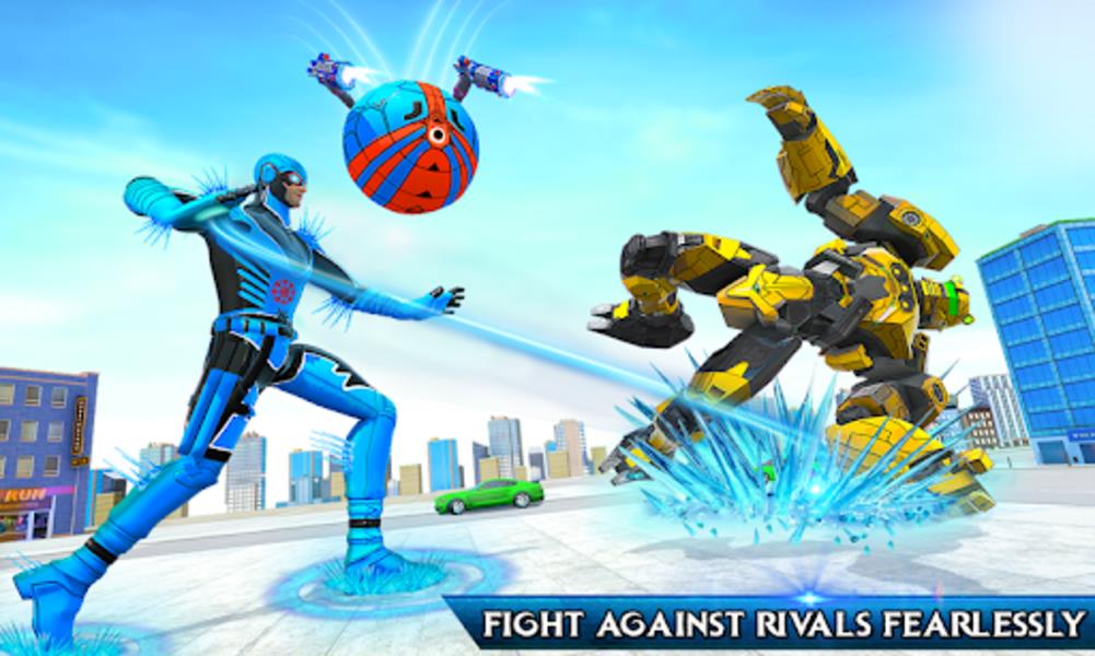 Snow Ball Robot Bike Games Screenshot 21