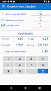 Electricity Cost Calculator Screenshot 2