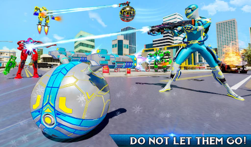 Snow Ball Robot Bike Games Screenshot 9