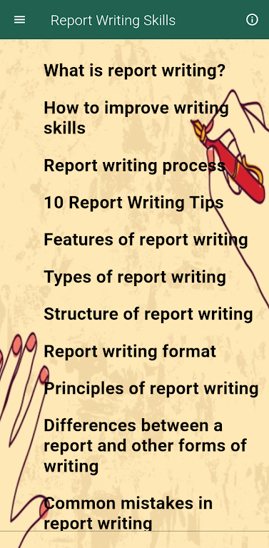 Report Writing Skills Screenshot 2