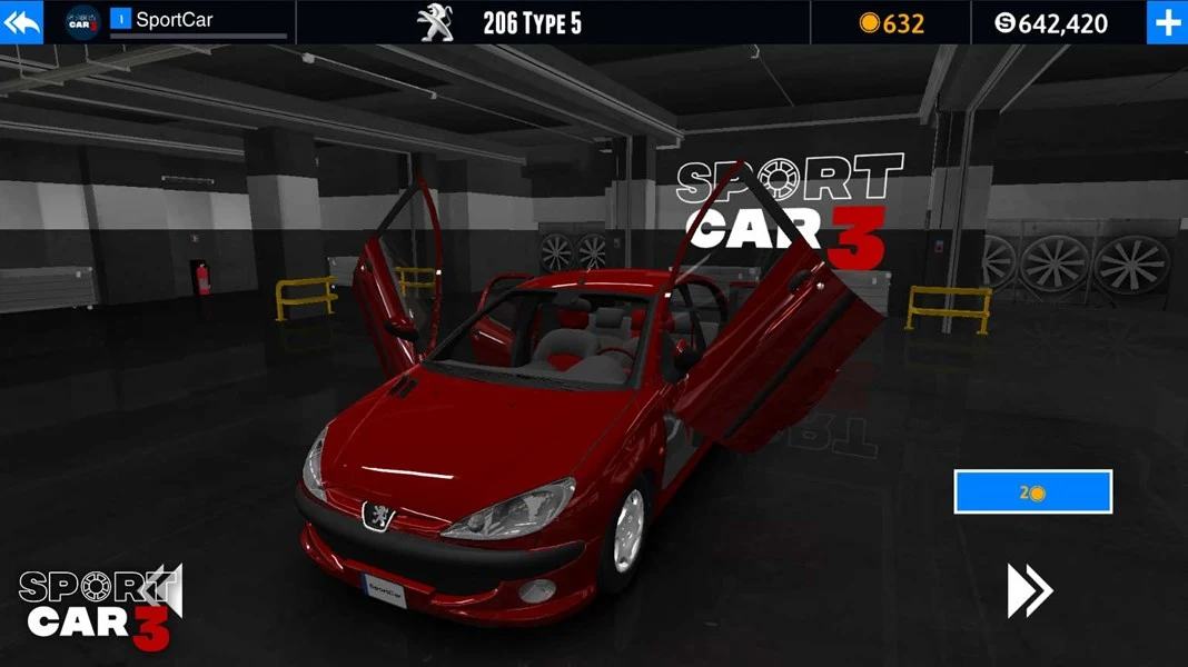 Sport car 3: Taxi & Police Screenshot 2