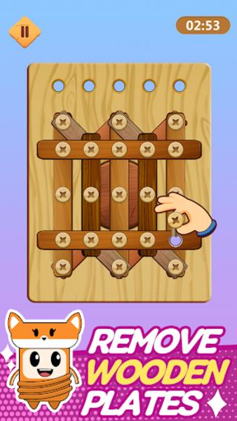 Wood Nuts & Bolts Puzzle Screenshot 1