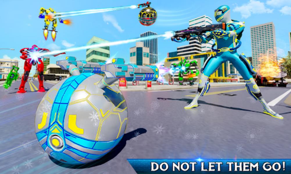 Snow Ball Robot Bike Games Screenshot 17