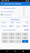 Electricity Cost Calculator Screenshot 1