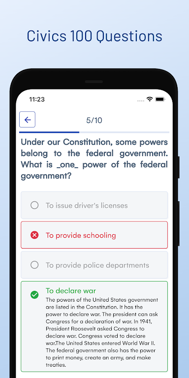 US Citizenship Test USCIS Screenshot 1
