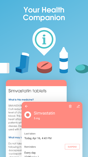 Nhắc nhở uống thuốc – Medisafe Screenshot 5