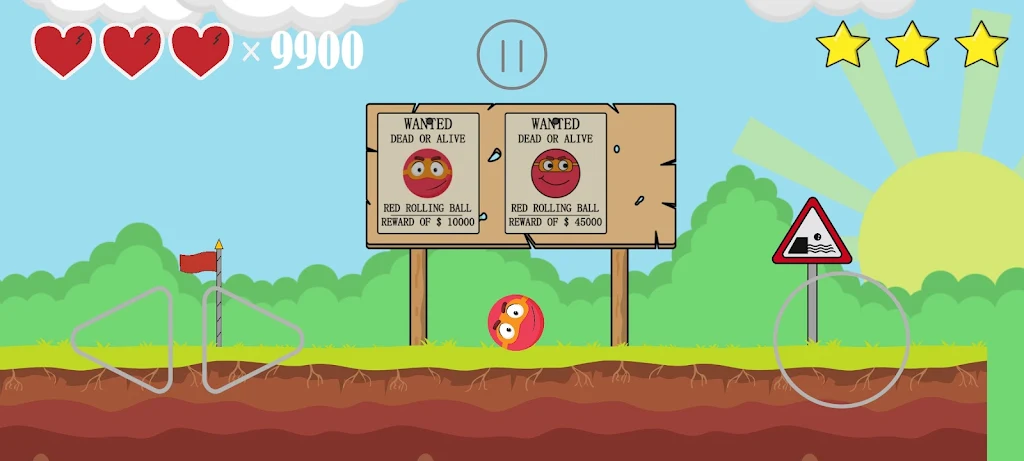 Red Rolling Ball: Bounce Boy Screenshot 1