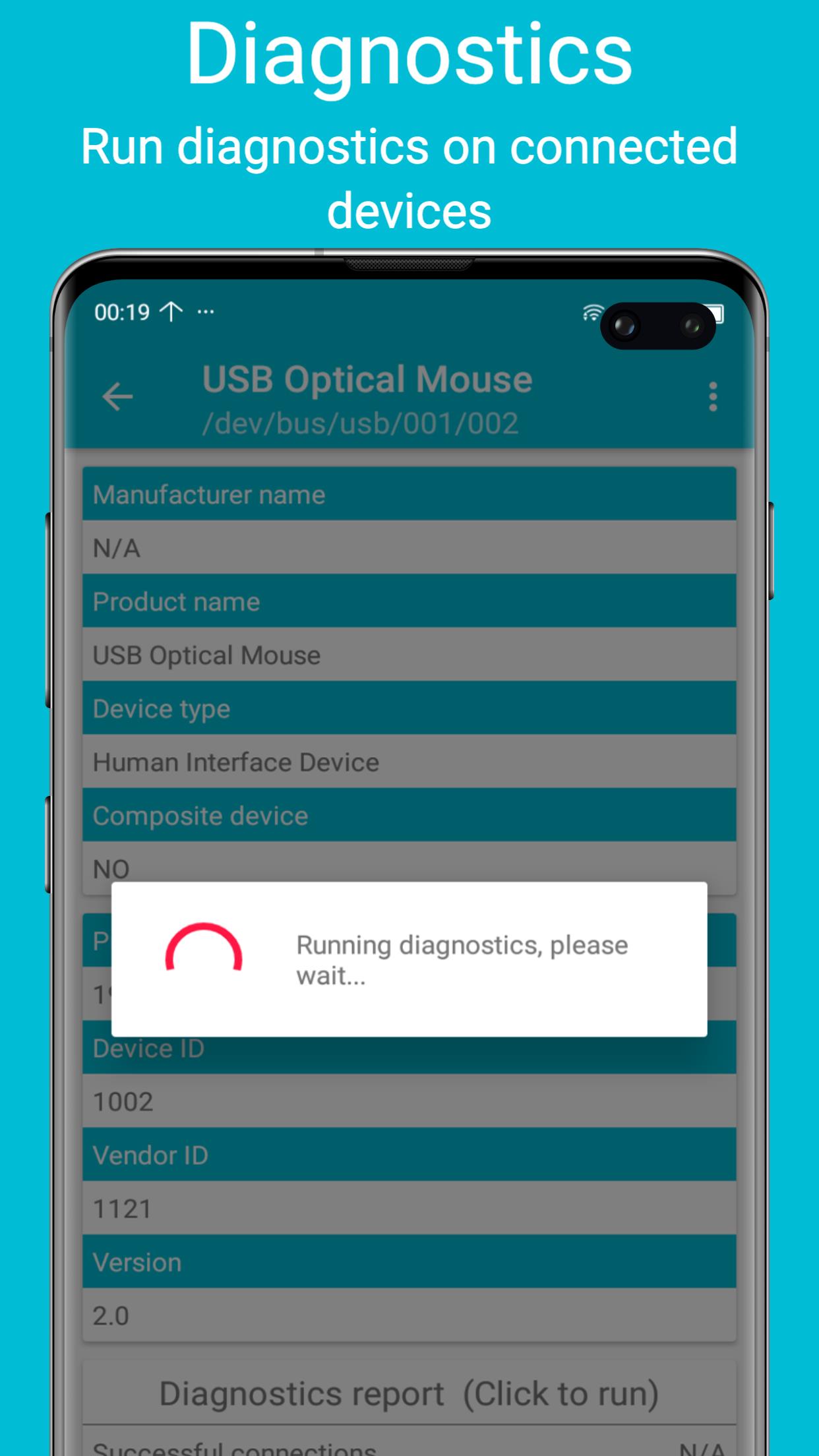 USB diagnostics Screenshot 3