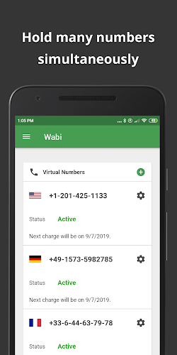 Wabi - Virtual Phone Number Screenshot 4