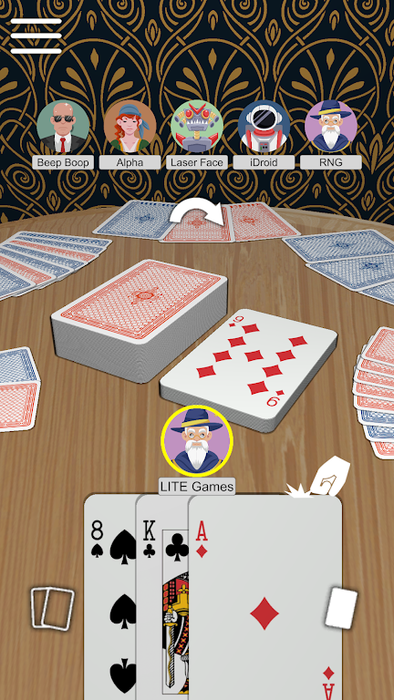 Crazy Eights - the card game Screenshot 1