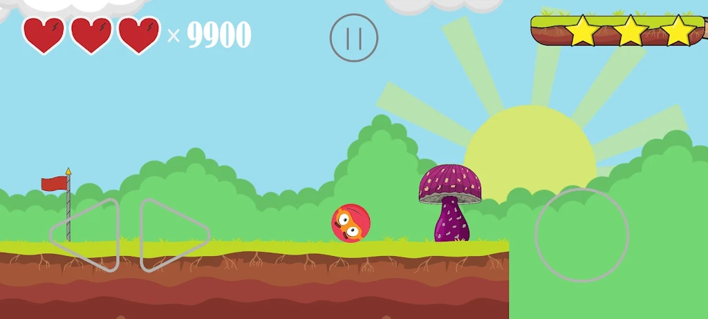 Red Rolling Ball: Bounce Boy Screenshot 2