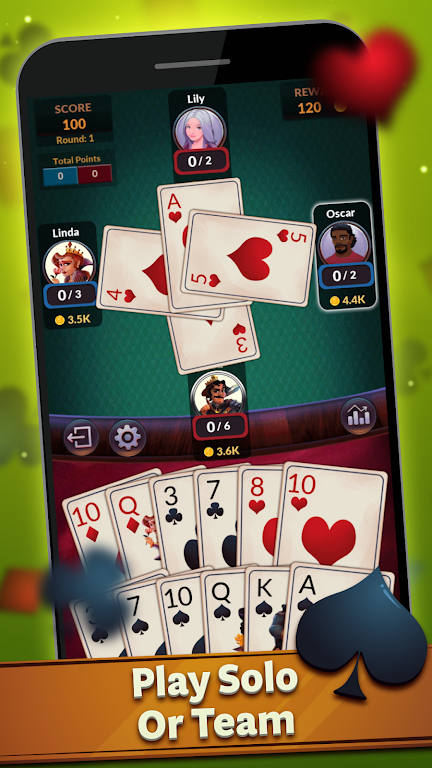 Spades - Offline Card Games Screenshot 2