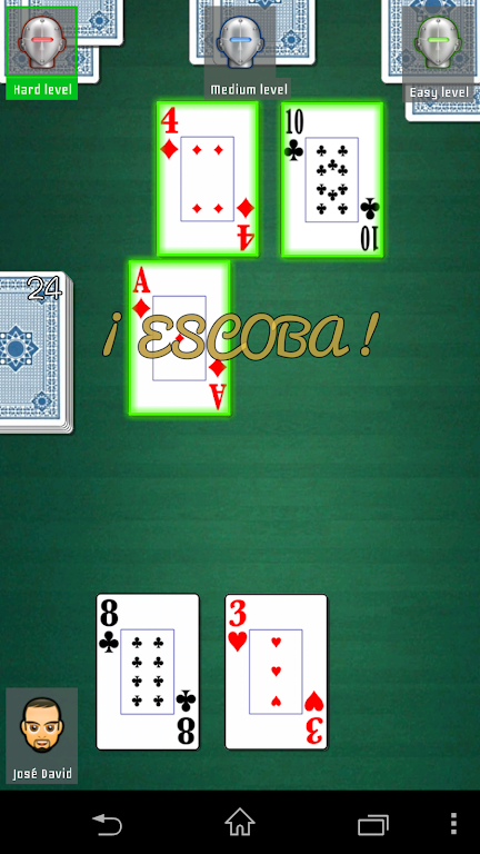 Escoba / Broom cards game Screenshot 3
