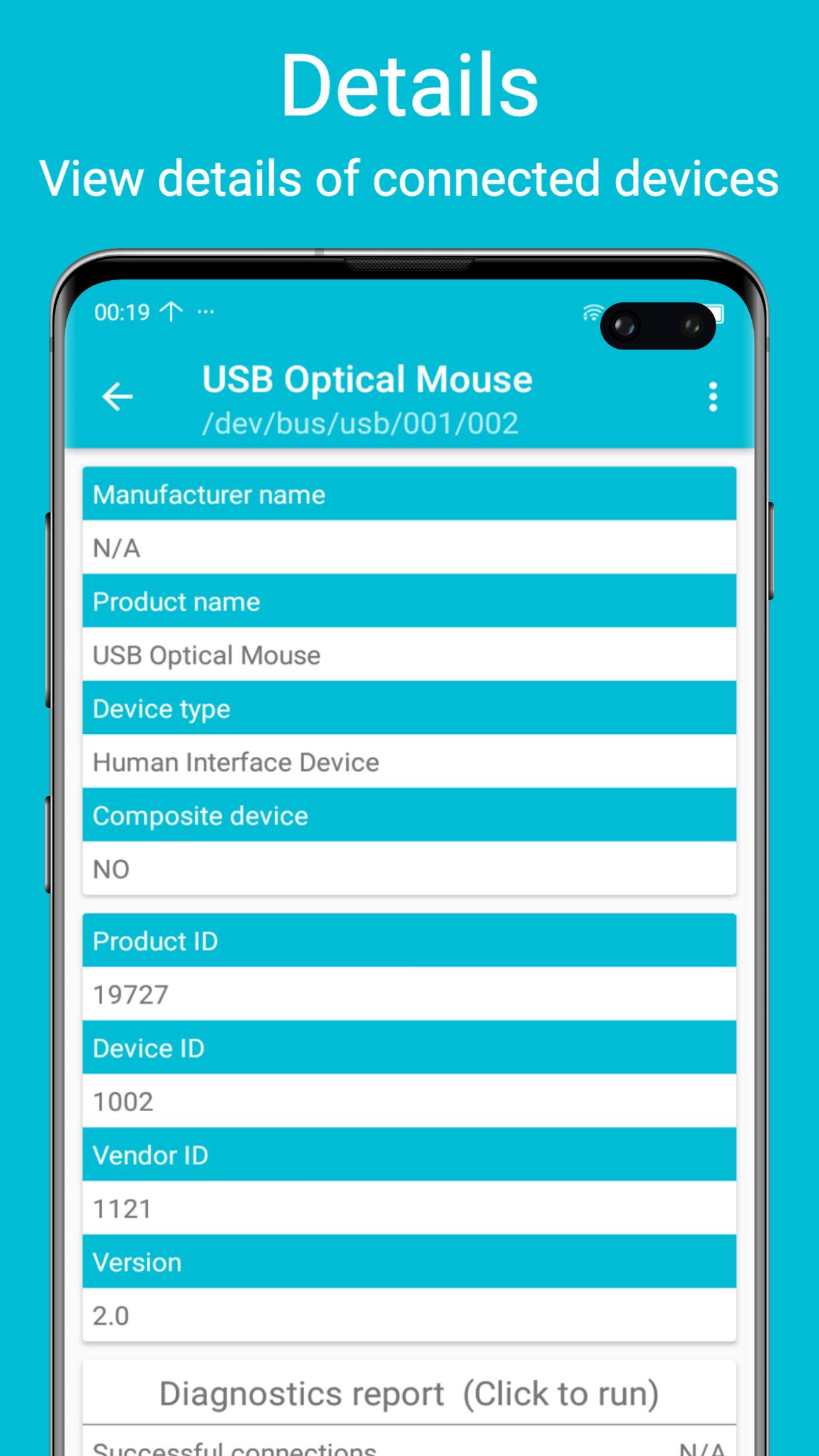 USB diagnostics Screenshot 2