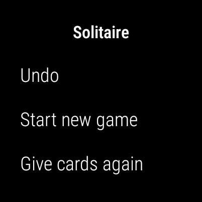 Solitaire Wearable Screenshot 4