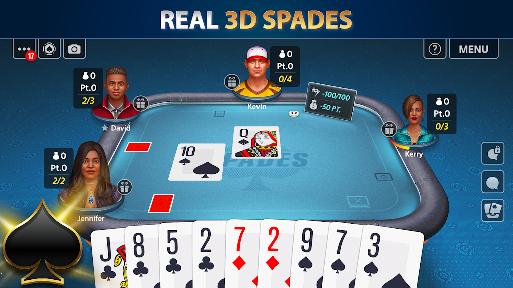 Spades by Pokerist Screenshot 1