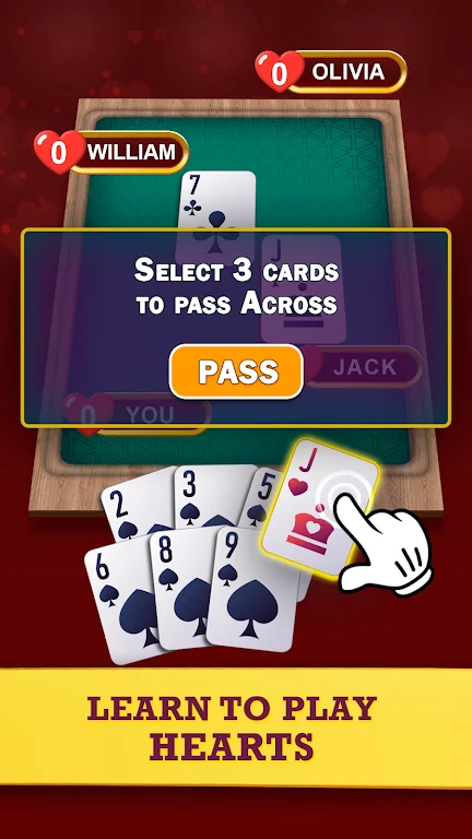 Hearts: Classic Card Game Fun Screenshot 2