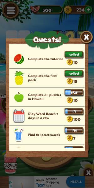 Word Beach: Connect Letters, Fun Word Search Games Screenshot 6