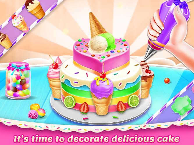 Ice cream Cake Maker Cake Game Screenshot 20