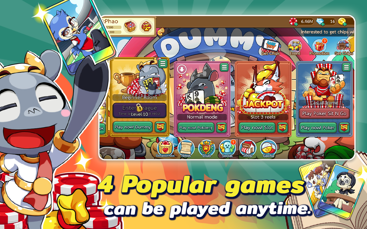 Dummy & Toon Poker OnlineGame Screenshot 11