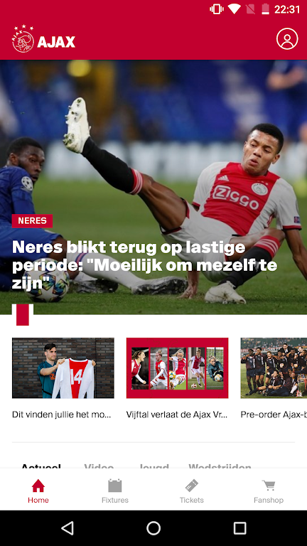 Ajax Official App Screenshot 1