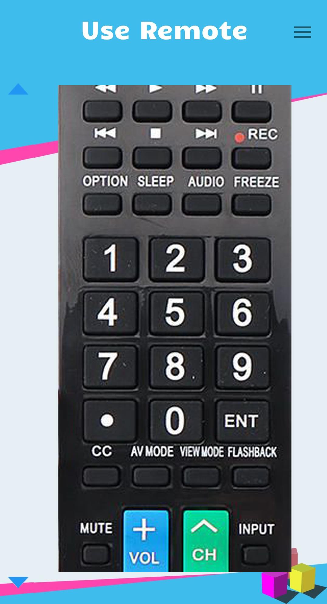 Remote for Sharp Smart TV Screenshot 6