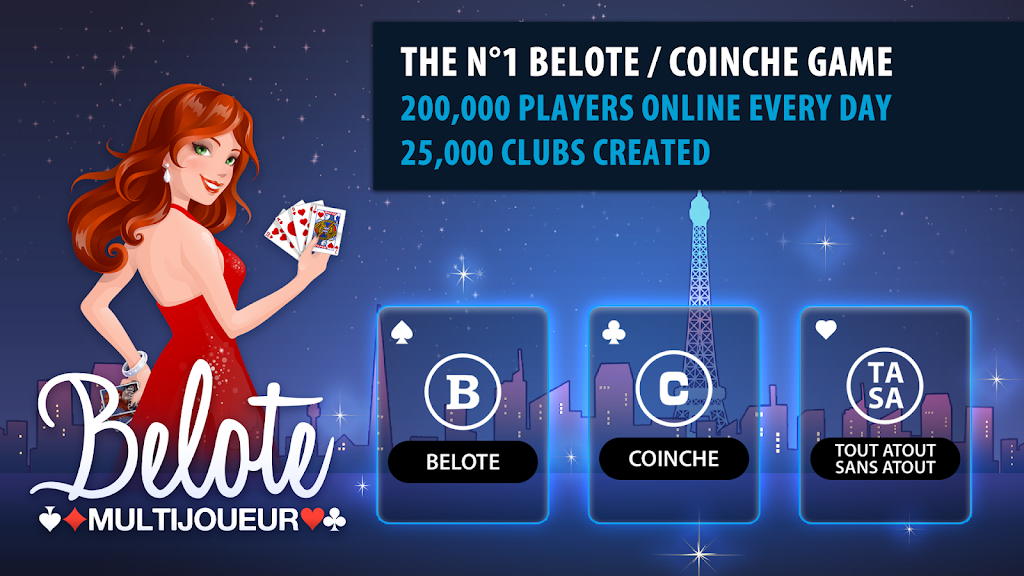 Belote & Coinche Multiplayer Screenshot 1