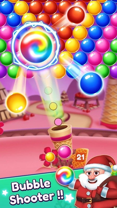 Christmas Games-Bubble Shooter Screenshot 1