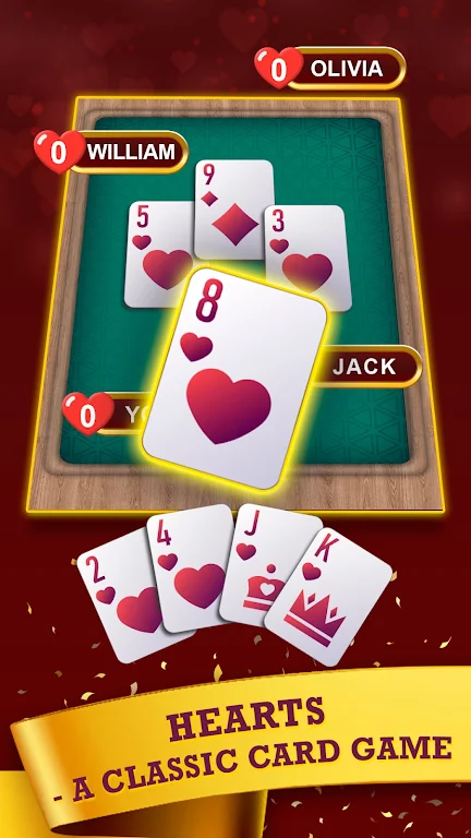 Hearts: Classic Card Game Fun Screenshot 1