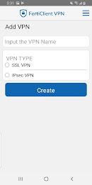 FortiClient VPN Screenshot 1