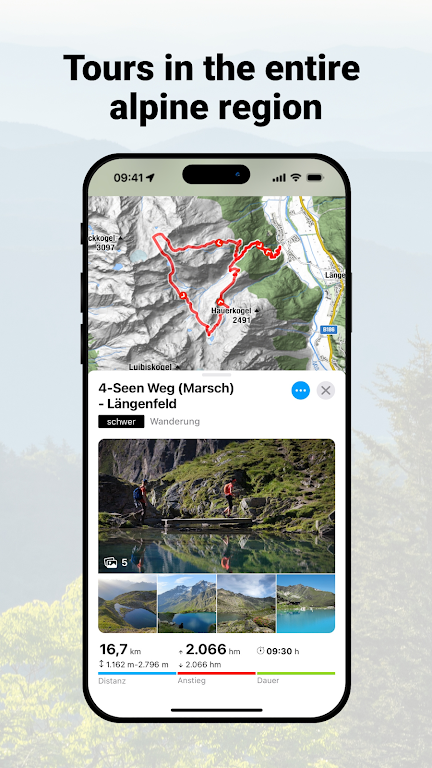bergfex: hiking & tracking Screenshot 1