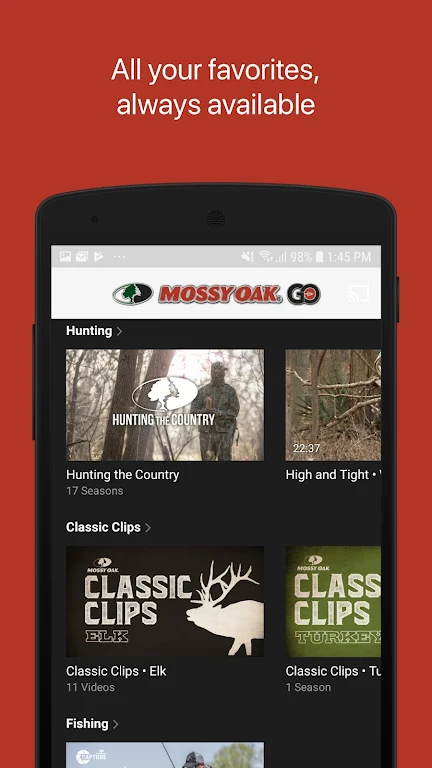 Mossy Oak Go: Outdoor TV Screenshot 3
