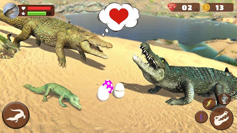 Wild Crocodile Family Sim Game Screenshot 2