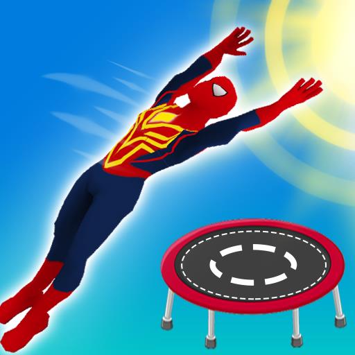 Superhero Flip Jump: Sky Fly Topic