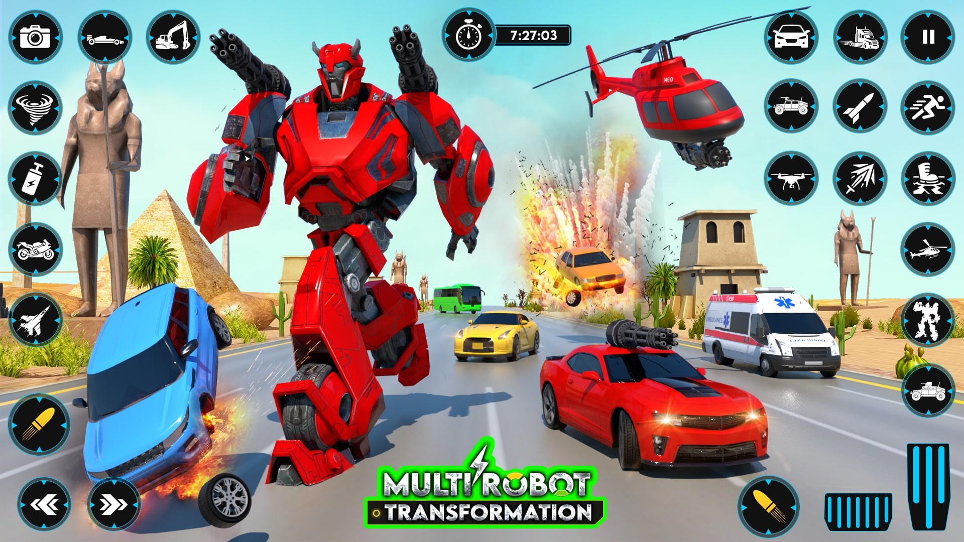 Robot Transform Car Games 3D Screenshot 4