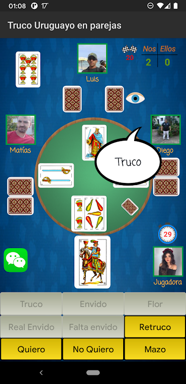 Truco Uruguayo Screenshot 3