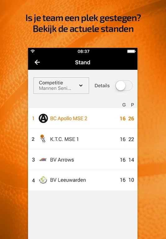 Basketball.nl Screenshot 2