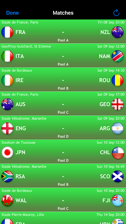 Rugby World App France 2023 Screenshot 3