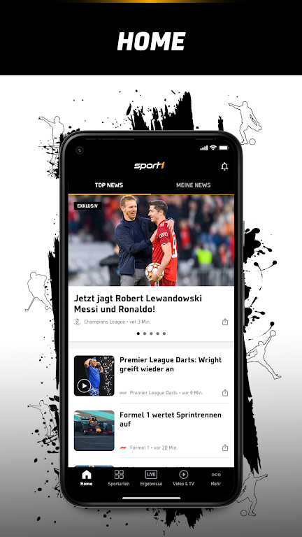 SPORT1: Sport & Fussball News Screenshot 1