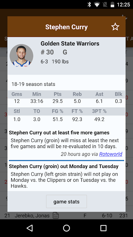 Sports Alerts - NBA edition Screenshot 3