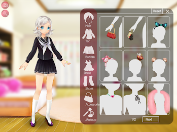Anime Girl Creator & Dress Up Screenshot 1