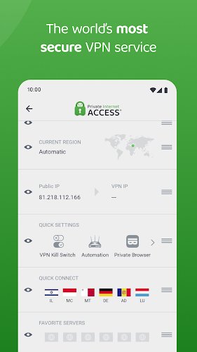 Private Internet Access VPN Screenshot 4