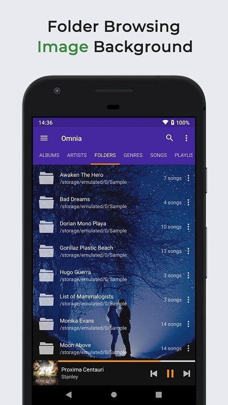 Omnia Music Player Screenshot 2