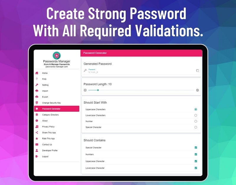 Passwords-Manager-Pro Screenshot 4