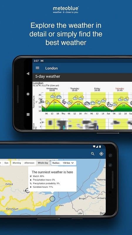 meteoblue weather & maps Screenshot 2