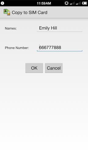 Copy to SIM Card Screenshot 19