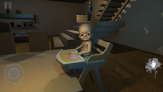 Scary baby in Pink house 3D Screenshot 2