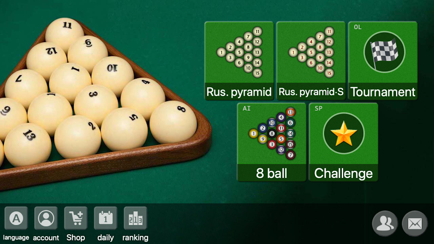 Russian Billiard 8 ball online Screenshot 1